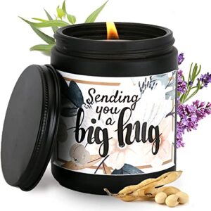 mothers day gifts for mom, thinking of you gift – a big hug lavender scented candle cheer up friendship gifts for women friend sisters her gifts from sister