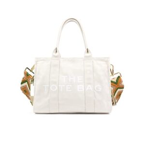 large canvas tote bag, crossbody bags for women, stylish tote bag, shoulder bag, weekender bag (offwhite)