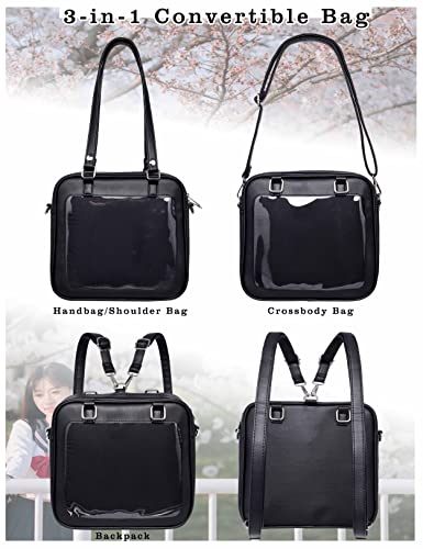 Soutrend Women Ita Bag Anime Crossbody Shoulder Bag Backpack Purse Satchel Bag with Removable Insert