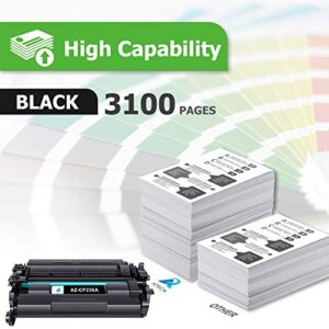 Aztech 26A CF226A Toner Cartridge 2 Pack Compatible Replacement for HP 26A CF226A 26X CF226X Pro M402dn M402n M402dw Pro MFP M426fdw M426fdn M426dw Series Printer Ink High Yield (Black 2-Pack)