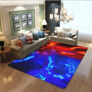 Game Rug Teen Boys Carpet, Gaming Rugs for Boy’s Bedroom with Game Controller Decoration Non Slip Floor Mat for Bedroom Living Room Playroom Sofa Indoor Outdoor Area 60x39inch