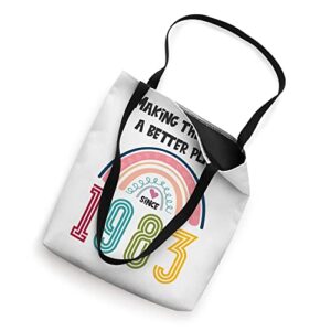 40 Birthday Making the world a better place since 1983 Tote Bag