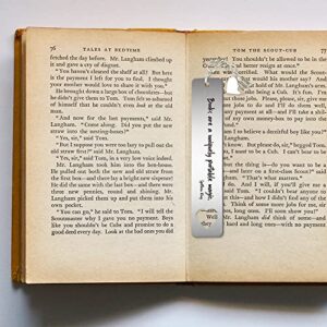 Spethen King with Knowledge Quote, Engraved Bookmark for Women, Men, Book Lover, Bookworm, Book Accessories, Reading Gifts, Book Gifts,Birthday Christmas Gifts