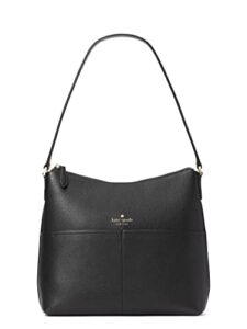 kate spade bailey textured leather shoulder bag purse handbag (black)