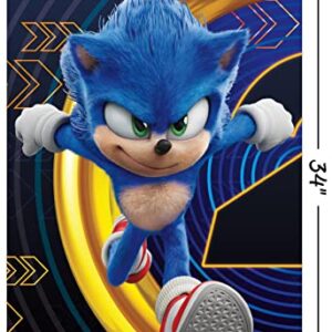 Trends International Sonic The Hedgehog 2 - Sonic Wall Poster, 22.375" x 34", Unframed Version