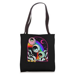 weirdcore dango eyeball japanese food otaku weeb anime lover tote bag