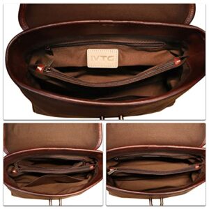 Genuine Leather Satchel Crossbody Bags for Women Handmade Vintage Top Handle Handbags Purse (Coffee)