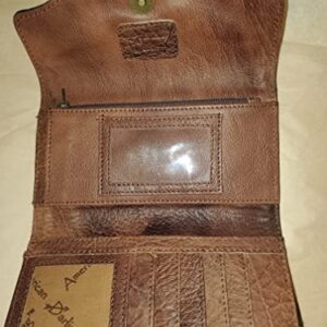 American Darling Wallet 4x8 inch Hand Carved Leather Purse for Womens Western Clutch Cow Girls