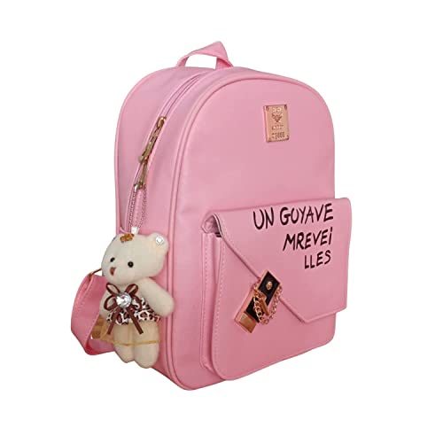 Nvnbm Women backpack purse women mini backpack 3 piece set cute small backpack girl school bag (pink) Small Size