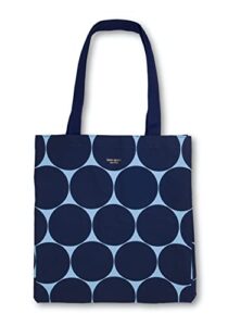 kate spade new york canvas book tote, large shoulder bag, cute tote for beach or school (joy dot)