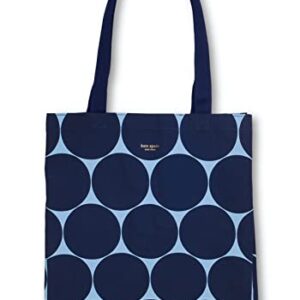 Kate Spade New York Canvas Book Tote, Large Shoulder Bag, Cute Tote for Beach or School (Joy Dot)