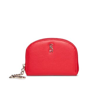 Steve Madden JADEZ Dome Zipper Pouch, Red Patent