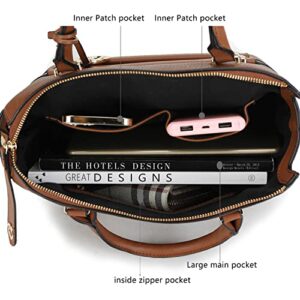 MKF Collection Satchel Bag For Women Top Handle Handbag Purse Black
