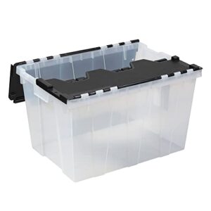 clear plastic storage container interlocking lid (2 pack)
