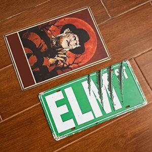 Moriso Horror Movie Tin Metal Signs (2 Packs, 8x12 Inch). Gifts Merch Elm Street Movie Home Decoartions Posters Retro Metal Tin Sign Vintage Aluminum Sign for Home Wall Decor