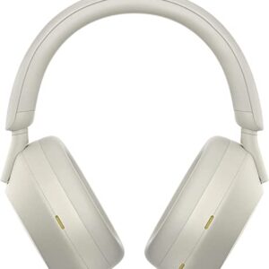 Sony WH-1000XM5 Wireless Industry Leading Noise Canceling Headphones with Auto Noise Canceling Optimizer, Crystal Clear Hands-Free Calling, and Alexa Voice Control, Silver (Renewed)