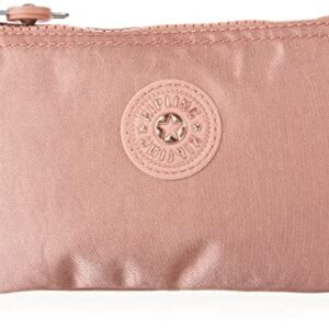 Kipling womens Womenâ€™s Creativity Pouch, Versatile Cosmetics Kit, Lightweight Nylon Travel Organizer Large Purse, Dt Warm Rose, 7.25 L x 4.25 H 1.5 D US