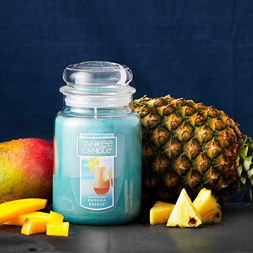 Yankee Candle Large Jar Candle Bahama Breeze & Large Jar Candle, Mediterranean Breeze,1521678Z,Blue