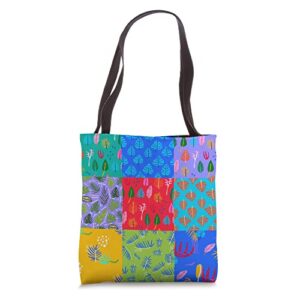 quilting lovers colorful design quilters tote bag