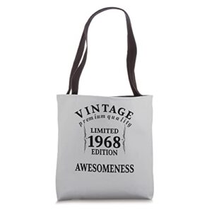 1968 vintage limited meme awesomeness birthday quote tote bag