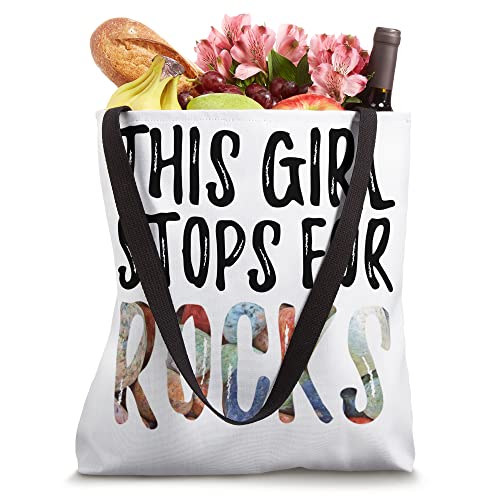 This Girl Stops For Rocks Geologist Funny Geology For Women Tote Bag