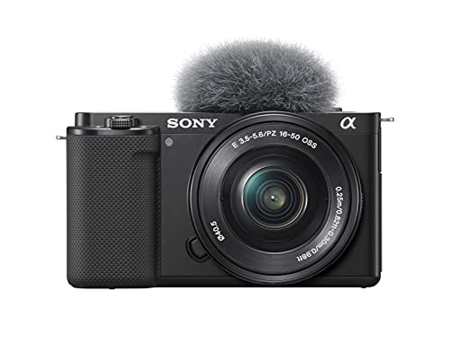 Sony Alpha ZV-E10 - APS-C Interchangeable Lens Mirrorless Vlog Camera Kit - Black