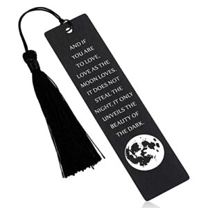 moon phases art bookmark for booklovers phases of the moon bookmark with tassel for women men celestial space cosmic for kids teens students teachers reading school library office accessories