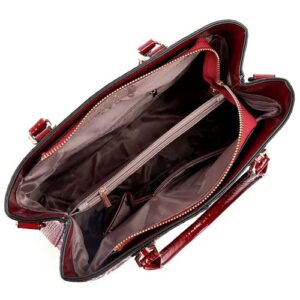 Luxury Handbags Women Bags Designer Capacity Tote Bag Leather Shoulder Crossbody Bags (Blue,30cm)