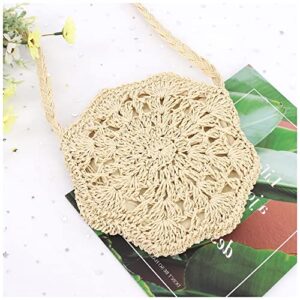 Naimo Straw Crossbody Bags for Women Rattan Bag Woven Straw Shoulder Handbag Purse Handmade Weaving Summer Beach Bag