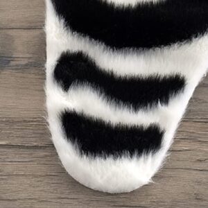 nuLOOM Jayla Machine Washable Zebra Faux Cowhide Area Rug, 5' 9" x 7' 7", Black and White