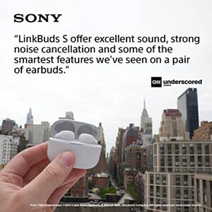 Sony LinkBuds S Truly Wireless Noise Canceling Earbud Headphones with Alexa Built-in, Bluetooth Ear Buds Compatible with iPhone and Android, Earth Blue