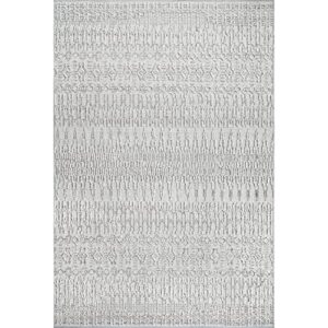 nuLOOM Teagan Textured Abstract Area Rug, 7' 10" x 10', Grey