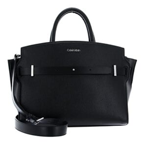 calvin klein code tote medium handbag one size ck black