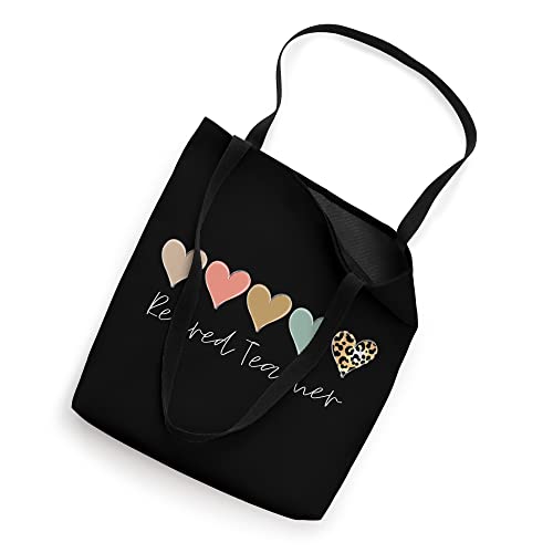 Leopard Hearts Teacher Student, Retired Teacher Tote Bag