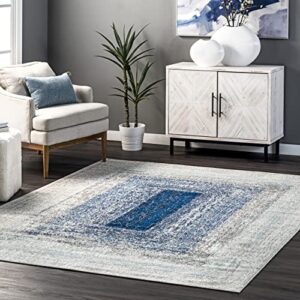 nuloom pauline contemporary ombre area rug, 8′ x 10′, blue