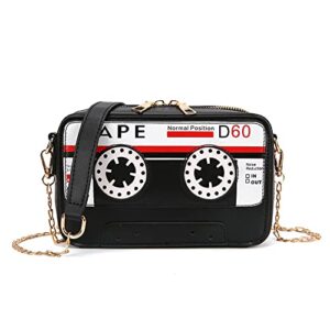 emprier women’s retro tape recorder evening purse crossbody handbag shoulder bag clutch party bag