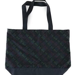 Victoria's Secret PINK Tote Bag Black Rainbow Logos