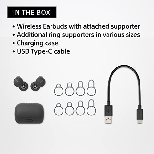 Sony LinkBuds Truly Wireless Earbud Headphones with an Open-Ring Design for Ambient Sounds and Alexa Built-in, Bluetooth Ear Buds Compatible with iPhone and Android, White