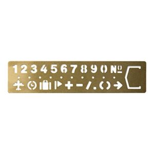 midori brass template bookmark, number (42168006)