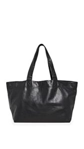 madewell women’s the piazza oversized tote, true black, one size