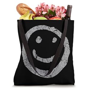 Vintage Smiling Face Happy Smiley Cool Emoticon Fans Tote Bag