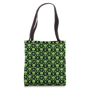 alien spaceship extraterrestrial conspiracy theory tote bag