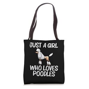 funny poodle for girls kids doodle dog poodle lovers groomer tote bag
