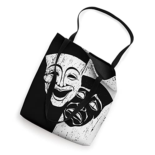 Theater Mask Soft Grunge Drama Comedy And Tragedy Vintage Tote Bag