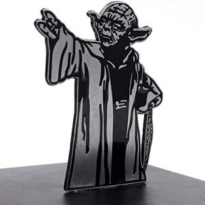 Master Yoda Force Metal Bookend, Double-Sided Printing Yoda Pattern, Creative Gift for Star War Lovers