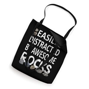 Distracted By Rocks Geologist Geology Rock Collector Tote Bag