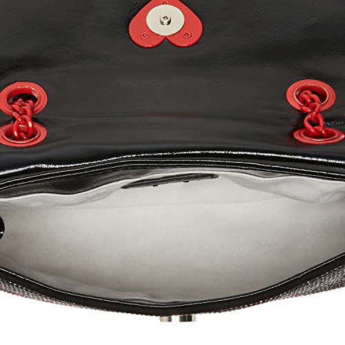 Betsey Johnson Shine Art Convertible Bag, Red