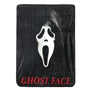 bioworld scream movie ghost face throw blanket