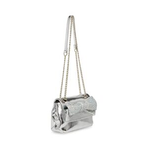 Betsey Johnson Shimmers Bow Bag, Silver