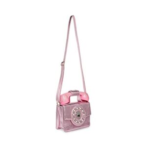 Betsey Johnson Womens Betsey Johnson Party Line Rhinestone Phone Bag, Pink, One Size US